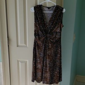 East 5th dress cheetah print. Size large